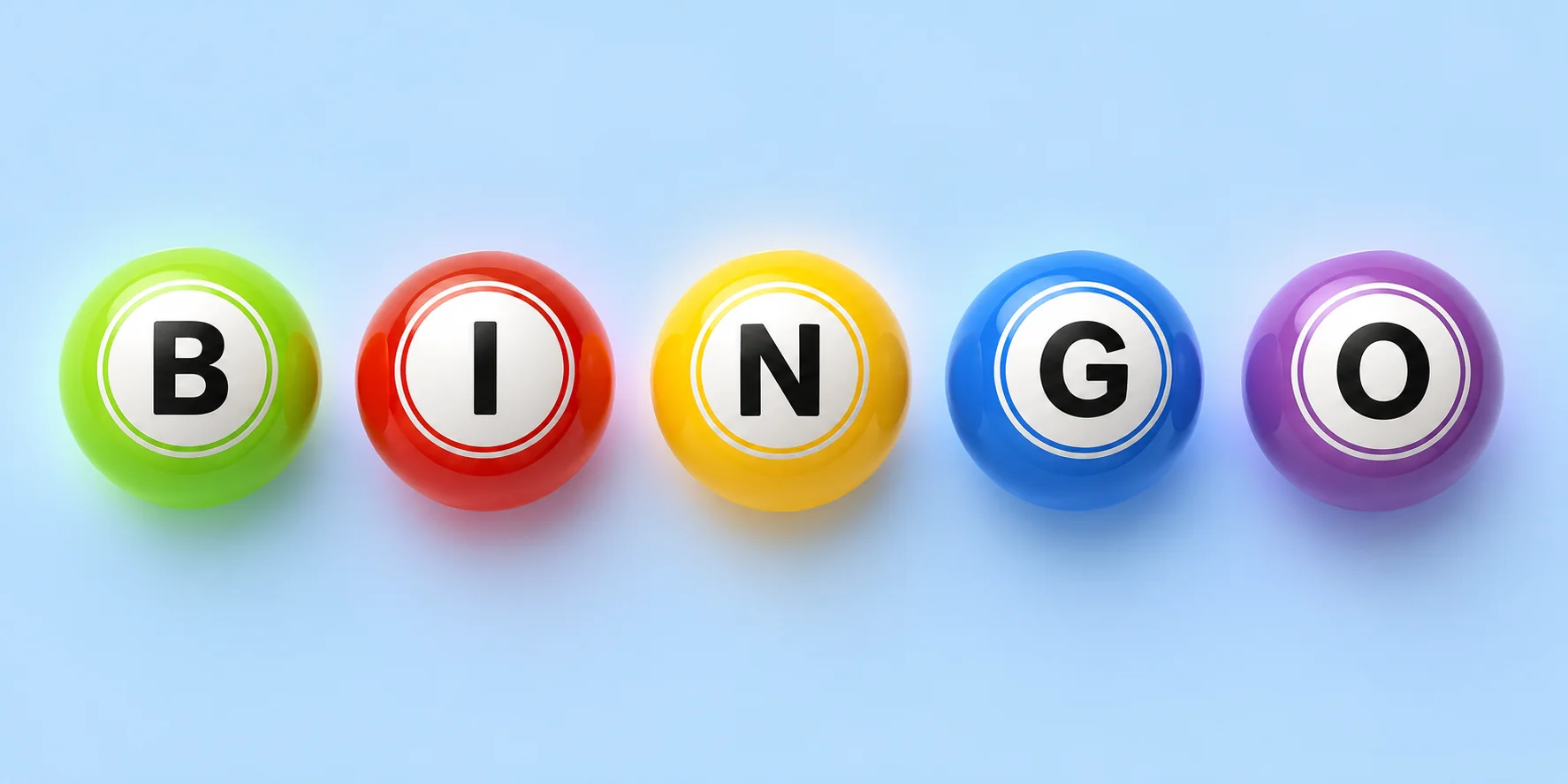Bingo — Pop Play game card showing the 5x5 number grid with calling balls