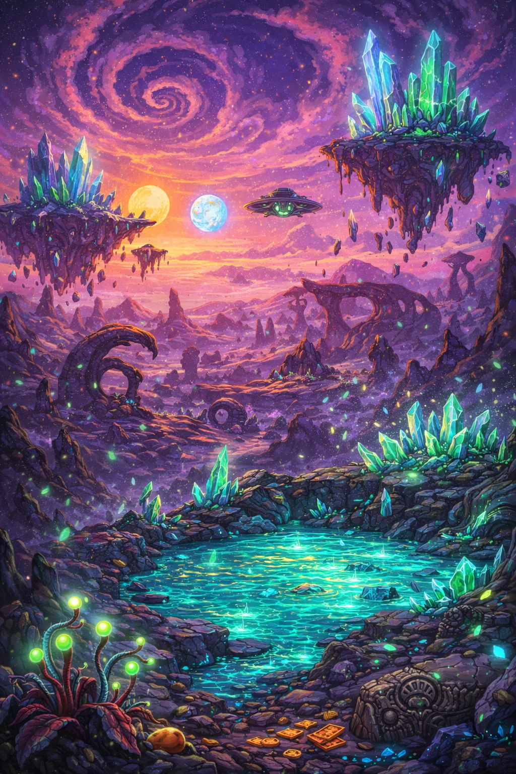 Join 4 in the Alien Planet themed world