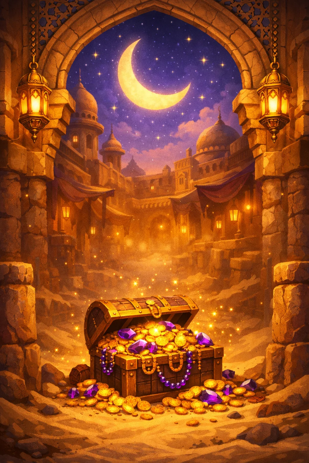 Ludo in the Arabian Nights themed world