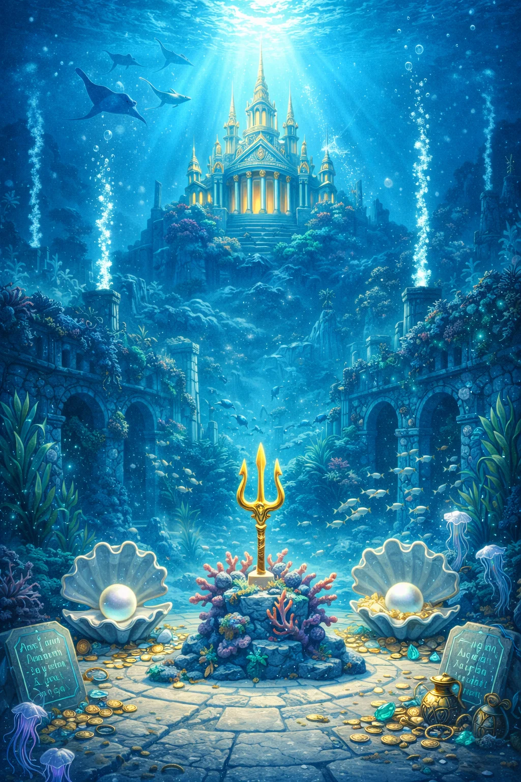 Sea Battle in the Atlantis themed world