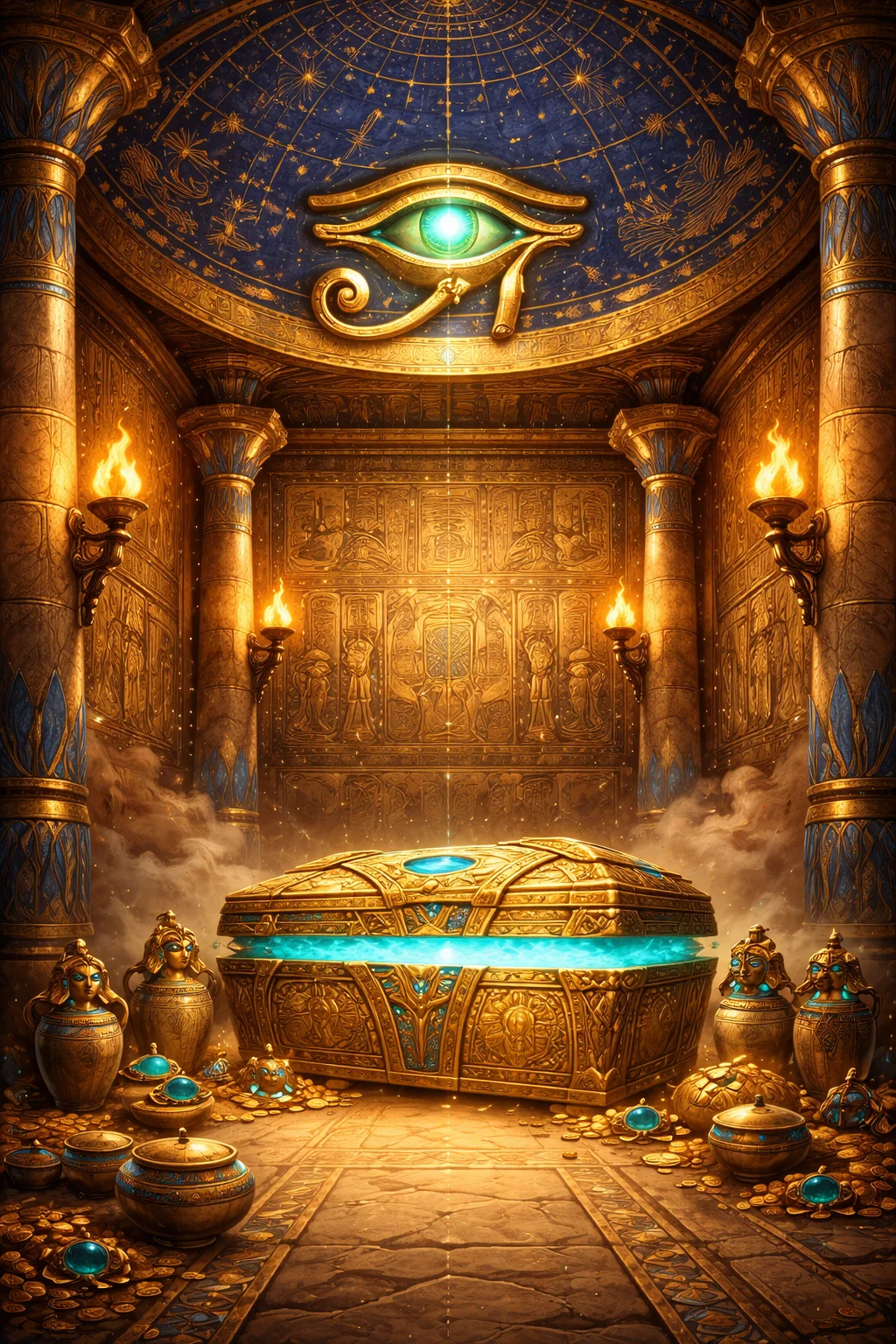 Mancala in the Egyptian Tomb themed world