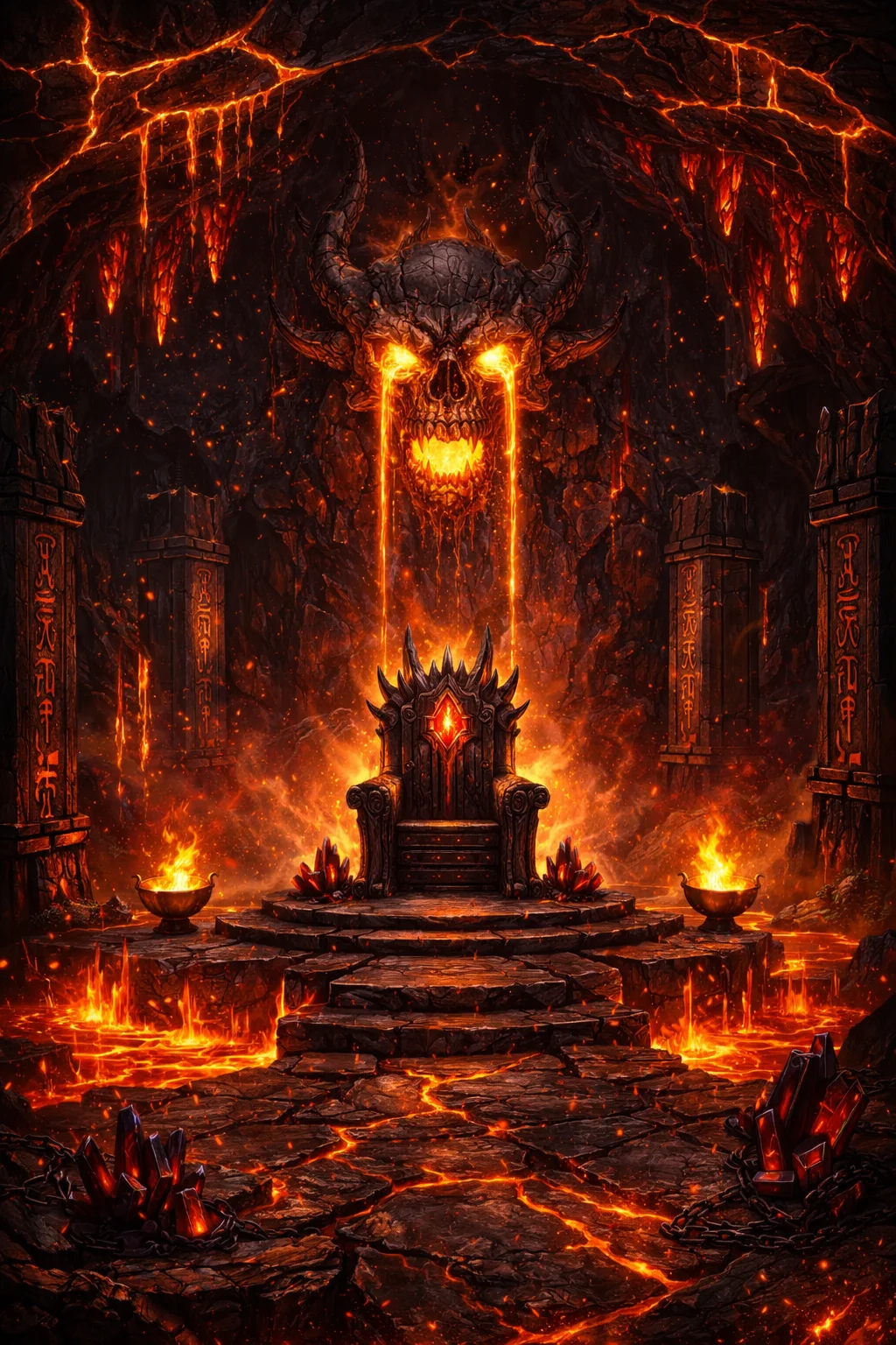 Greedy Dice in the Lava Kingdom themed world
