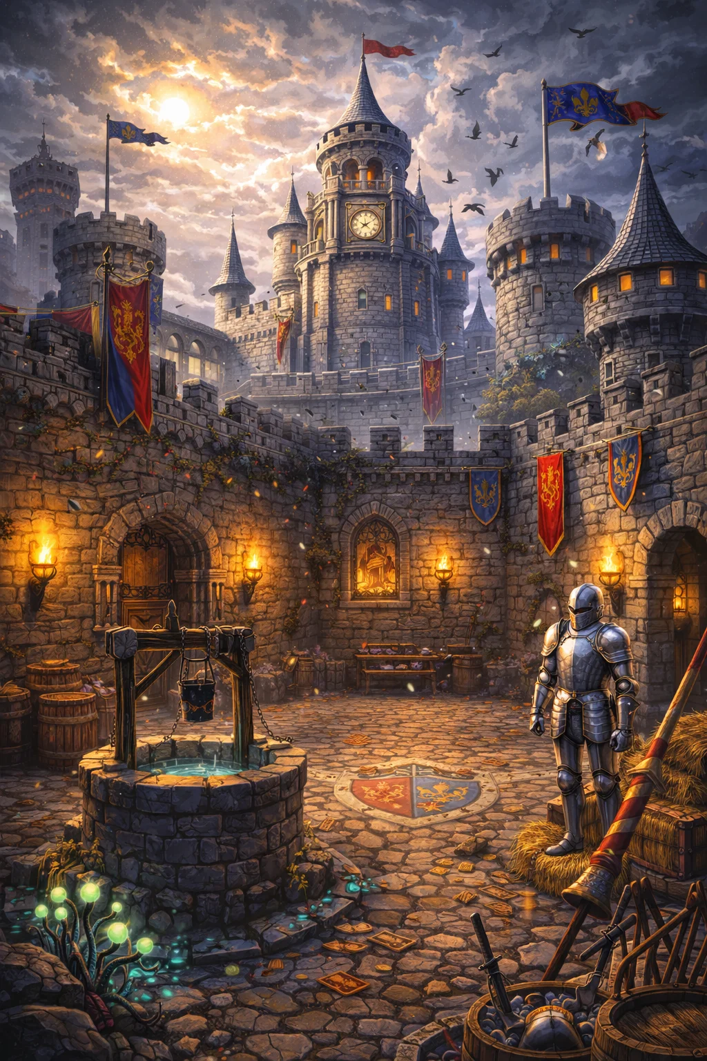 Checkers in the Medieval Castle themed world
